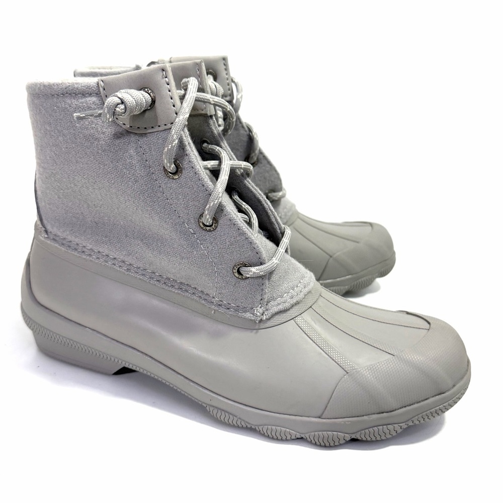 Sperry Women's Top Sider Syren Gulf Duck Ankle Boots Gray Size 8